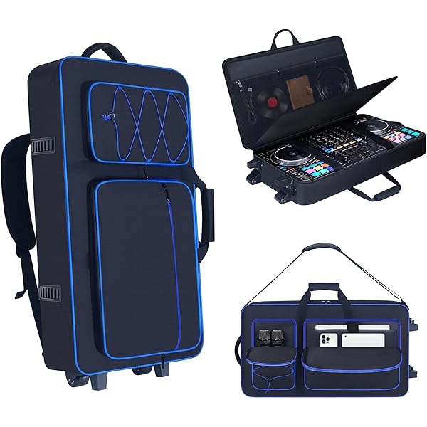 Amazon.com: BOSSTIN DJ Controller Case with Wheels Compatible with
